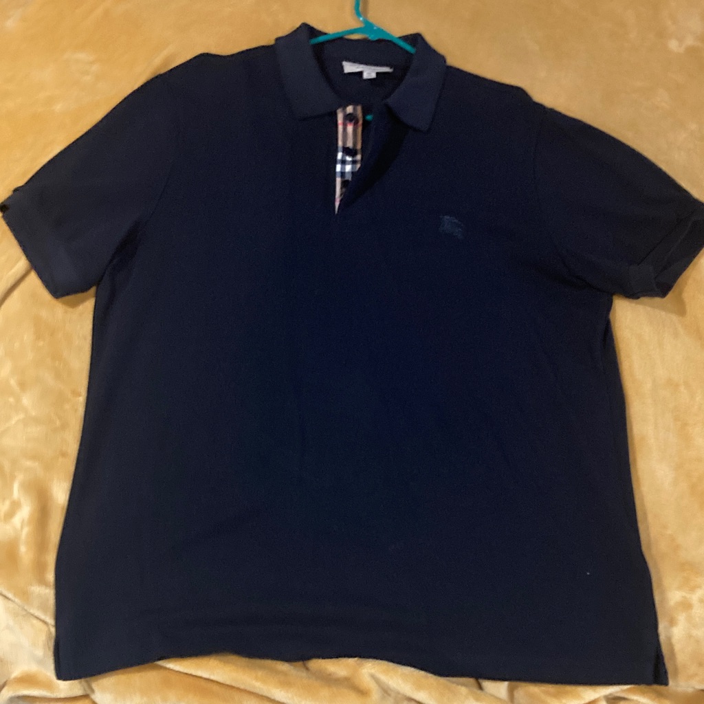 Burberry Black Polo Shirt Great Condition Only Worn Once